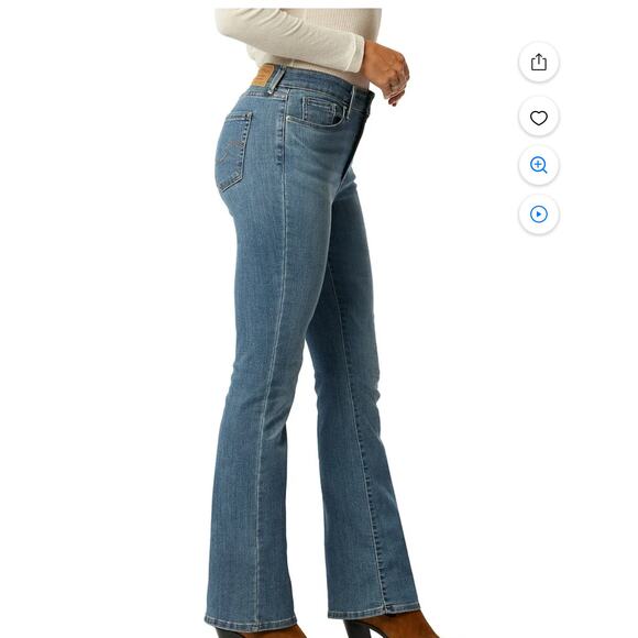 NWT! Levi Strauss Women’s Size 10S/W30/L30 Blue Denim Mid-Rise Bootcut Jean K663 - Picture 3 of 15